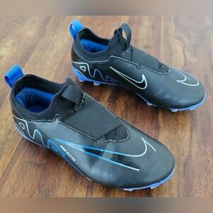 Nike Jr. Mercurial Zoom Air Soccer Cleats Youth 1.5Y Black Blue DJ5616-040 Kids